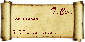 Tót Csanád névjegykártya